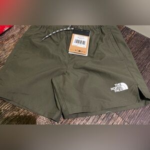 The North Face New Taupe Green Shorts